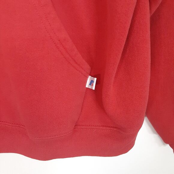 Vtg Y2k 2000s Red Russell Athletic Ohio State Buckeyes University Hoodie Men's M - Picture 3 of 10